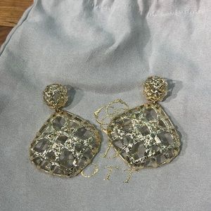 Kendra Scott Natalie Statement Earrings in Gold
